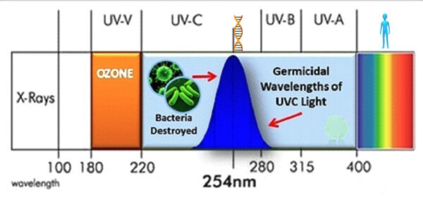 USA 25W UV-C & Ozone Disinfection Sterilizing Germicidal Standard Quartz Bulb For Rooms Home / Business - Image 9