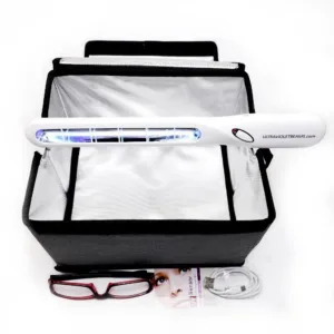 UV-C Germicidal 5W Quartz Lamp With Foldable Bag & Anti UV-C Glasses USA Most Powerful Rechargeable Portable Ultraviolet Sterilizer/Sanitizer
