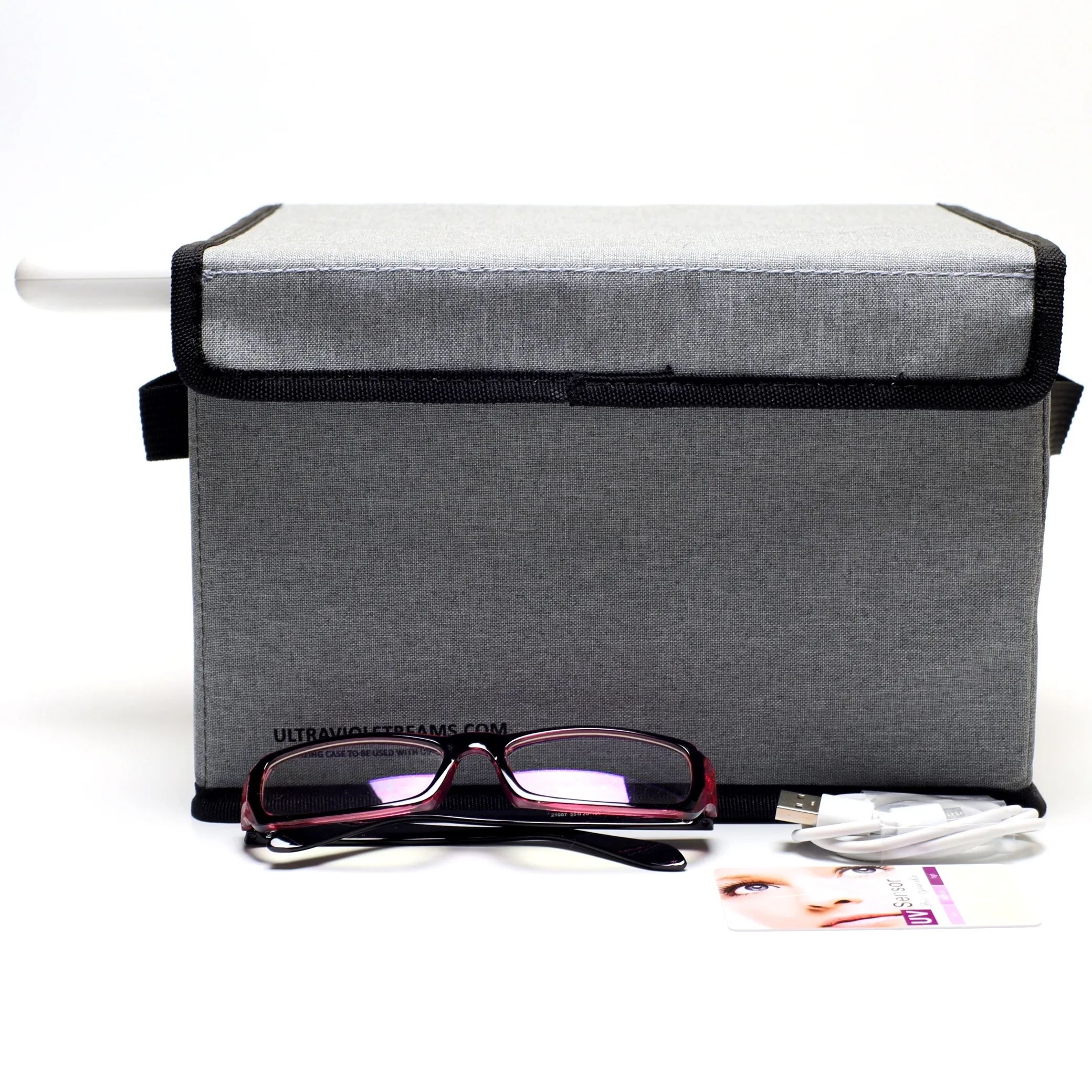 Exterior View of the Portable Enclosed UV-C Treatment Chamber for 5W Quartz Wand System