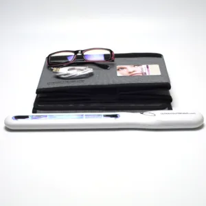 Professional 5W UV-C Quartz Wand with Integrated Reflector, Enclosed Treatment Chamber, and Anti-UV-C Safety Glasses