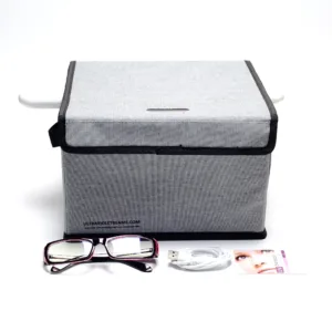 Popped Up View of the Professional 5W UV-C Foldable Enclosed Treatment Chamber for Industrial Series Wand