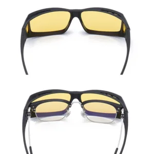 Prescription glasses under UV-C goggles